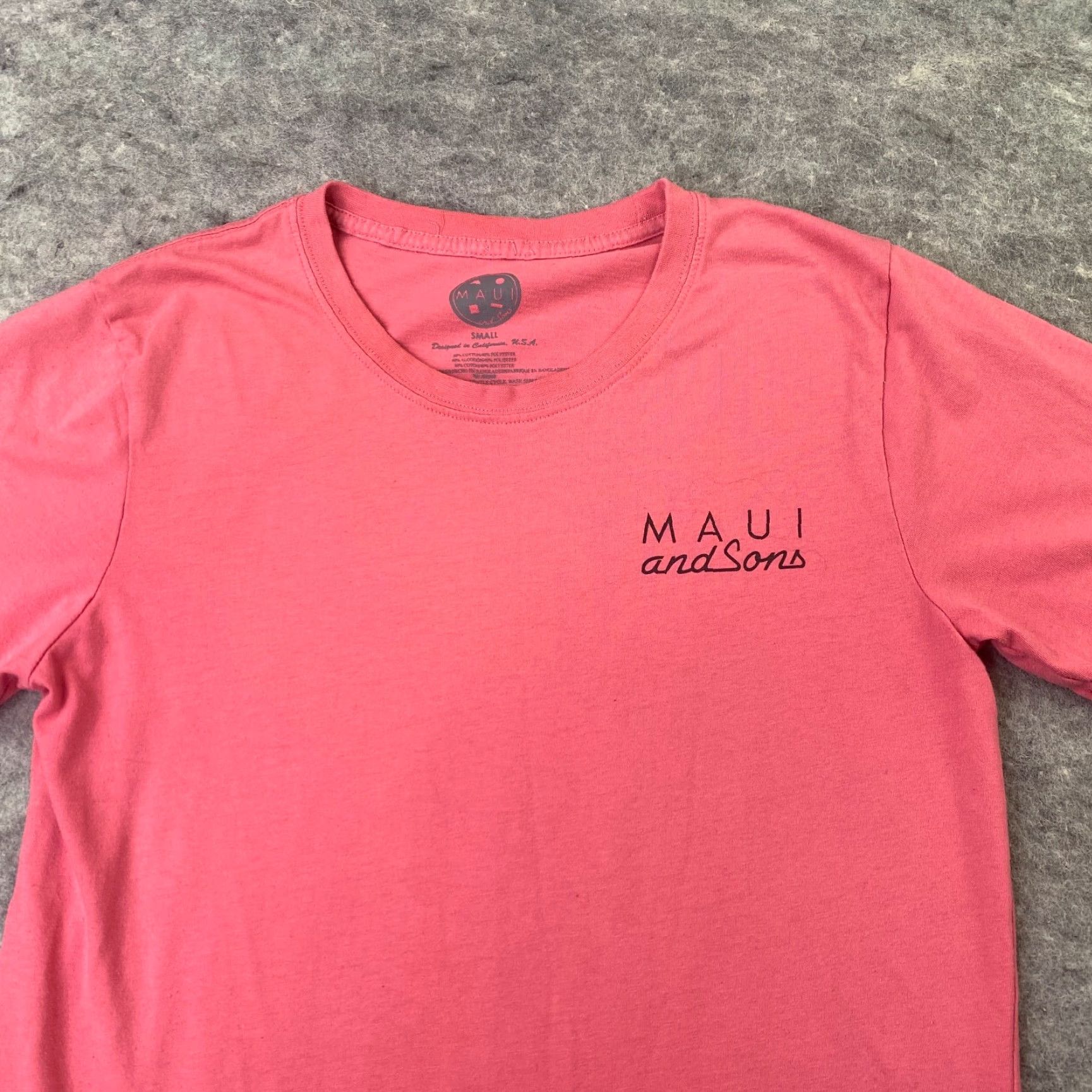 Pinko Maui And Sons Womens Shirt Small Pink Logo Graphic Tee Size S / US 4 / IT 40 - 3 Thumbnail