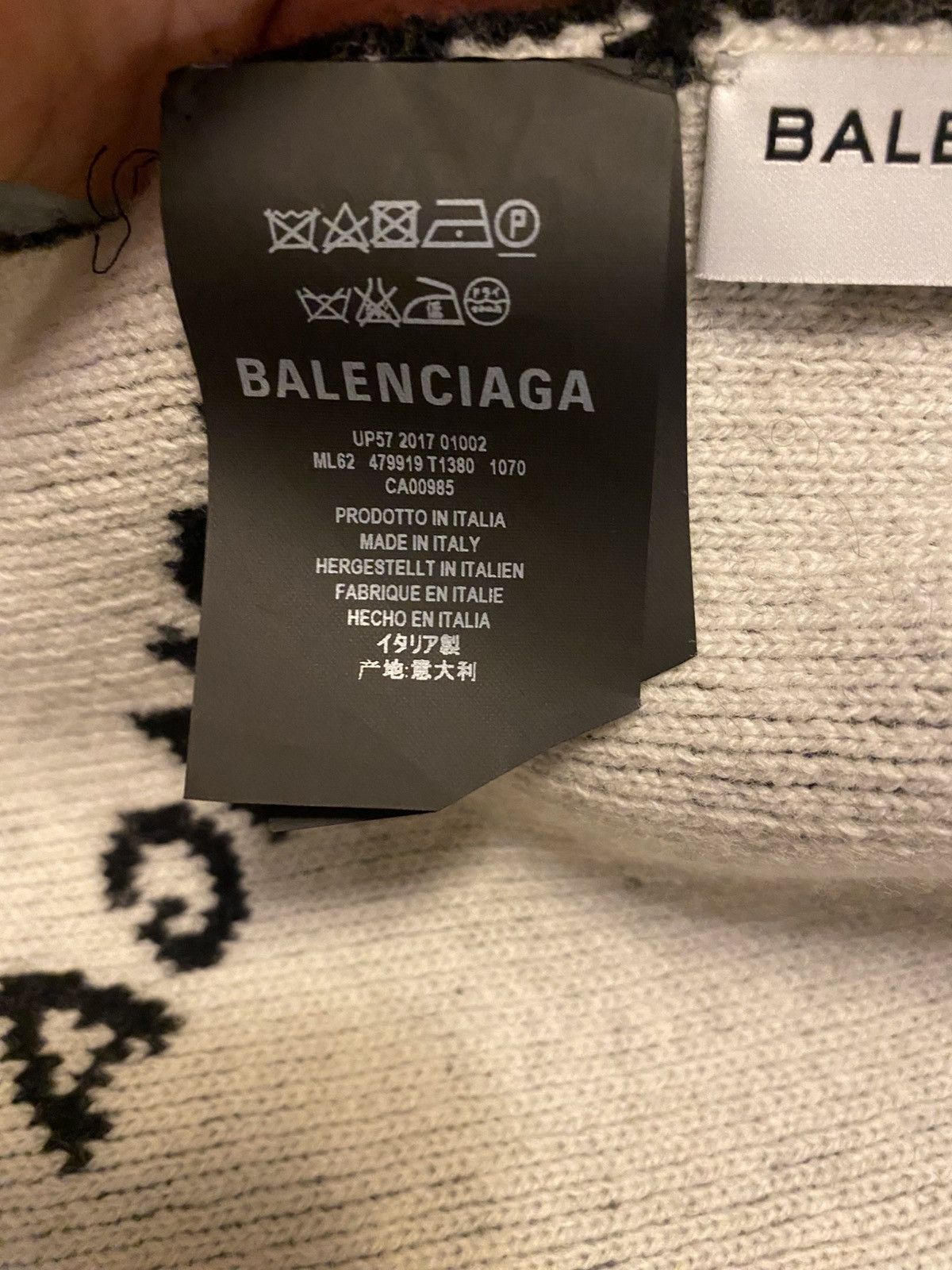 Balenciaga Balenciaga Large Wool Scarf Size ONE SIZE - 2 Thumbnail