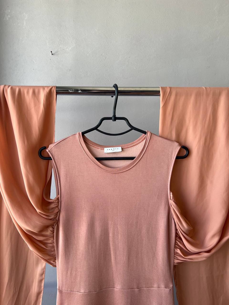 Sandro SANDRO PARIS PINK TRUDY BLUSH SLEEVELESS LUXURY DRESS SIZE 2 Size M / US 6-8 / IT 42-44 - 5 Thumbnail