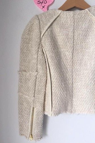 Juicy Couture JUICY COUTURE Girls Cream/oatmeal Tweed Boucle Jacket Size ONE SIZE - 7 Thumbnail