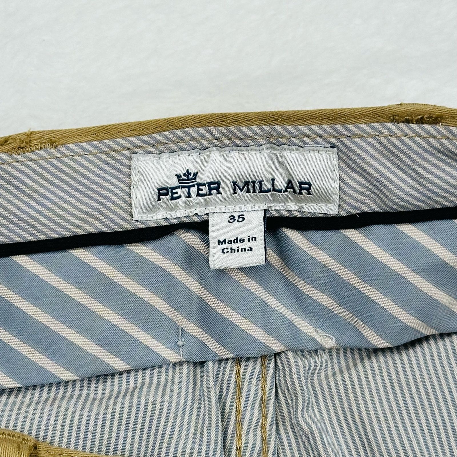 Peter Millar Peter Millar Men’s Crown Khaki Modal Golf Pants 35 W (35x33) Size US 35 - 8 Thumbnail