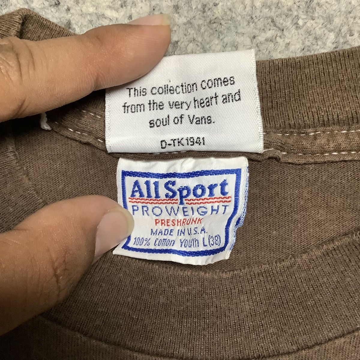 Vans × Vintage Vintage 90s Vans All Sport Single Stitch Size US S / EU 44-46 / 1 - 7 Thumbnail