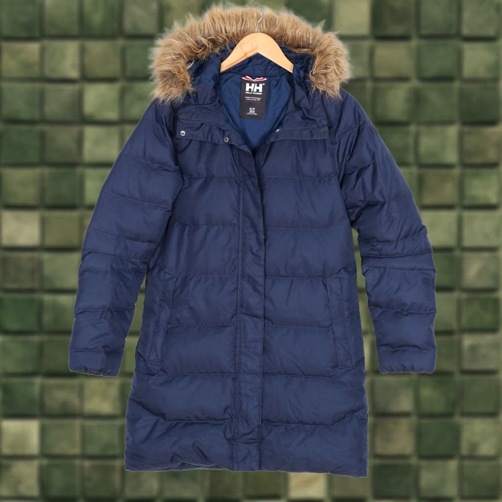 Helly Hansen HELly Hansen Aden Down Parka Jacket Women S Fur Hooded Puffer Waterproof Blue Coat Womens XS Size S / US 4 / IT 40 - 1 Thumbnail