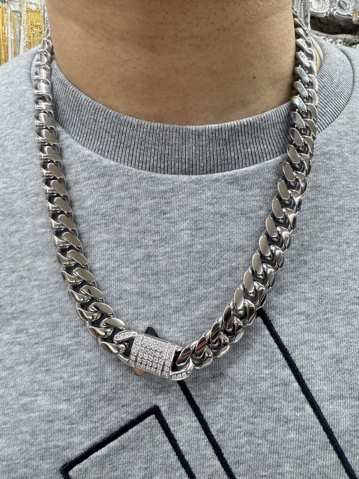 Other Cuban Link Chain with Pave Lock #bling #luxury Size ONE SIZE - 7 Thumbnail