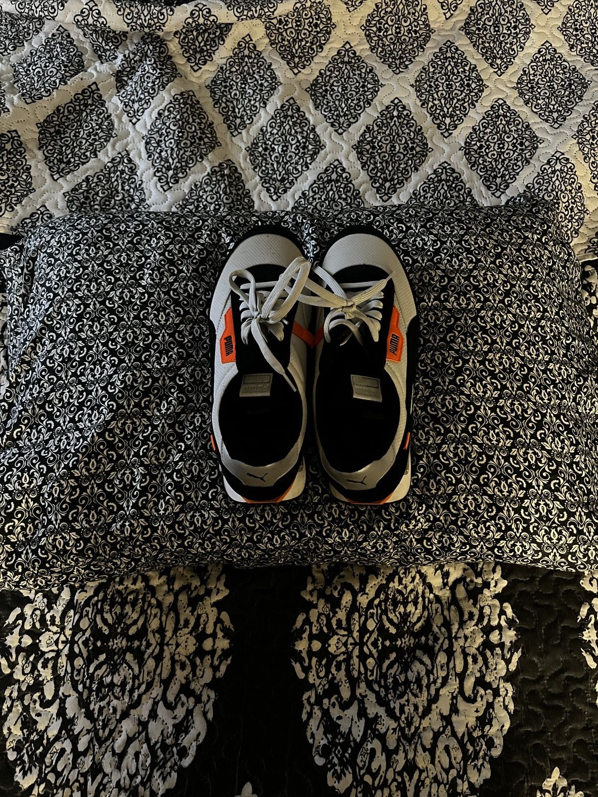 Puma Puma Future Rider Sneakers Black White Orange Size US 10.5 / EU 43-44 - 6 Thumbnail