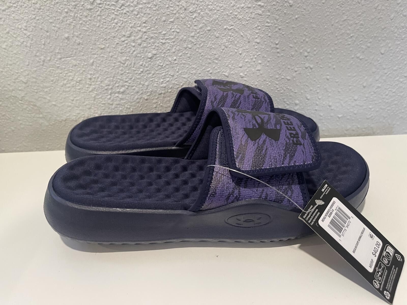 Under Armour Under Armour Ignite Pro 8 Freedom Purple Slide Sandals Size US 11 / EU 44 - 3 Thumbnail