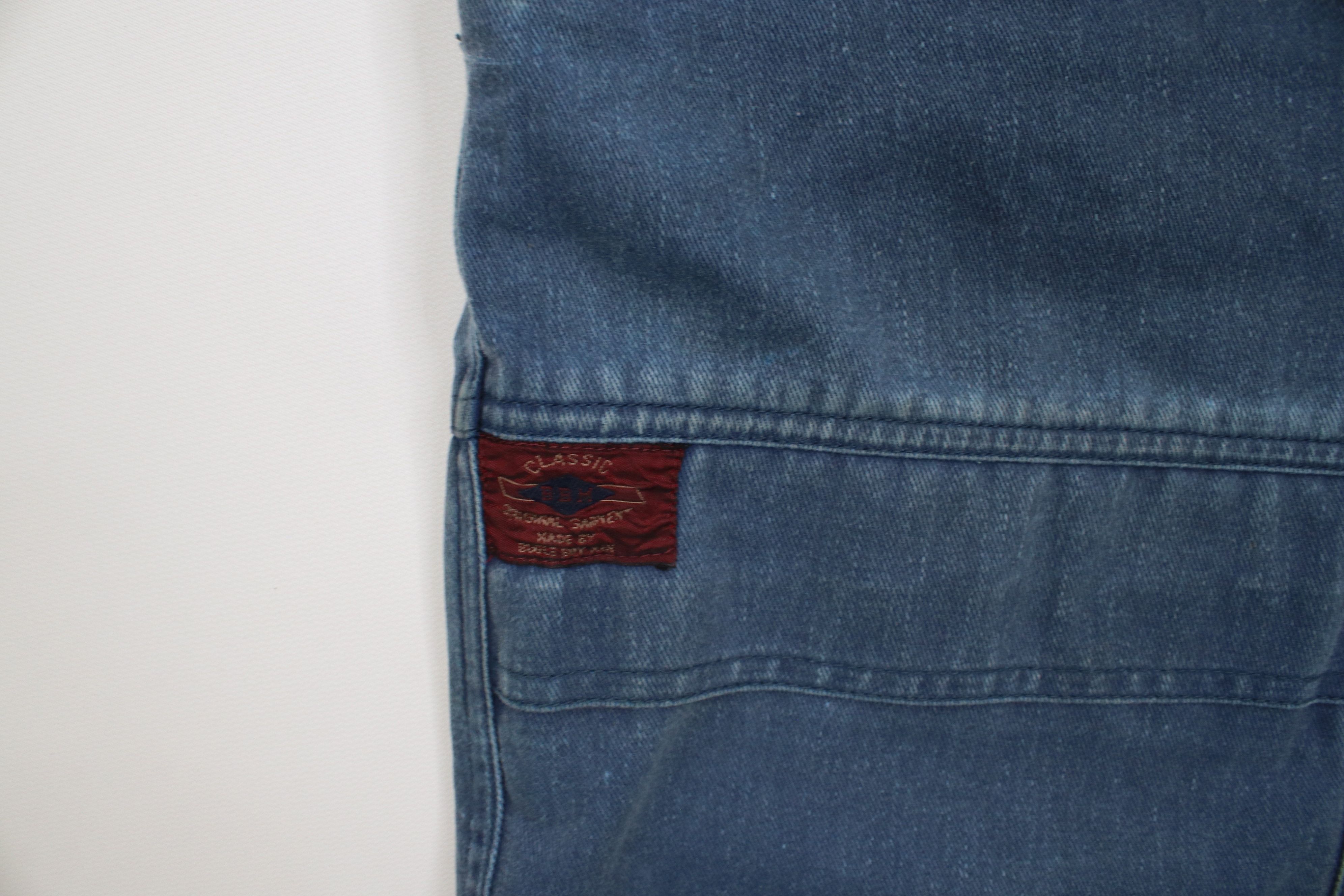Vintage Vintage 90s Streetwear Stonewash Baggy Cargo Shorts Blue Size US 36 / EU 52 - 5 Thumbnail