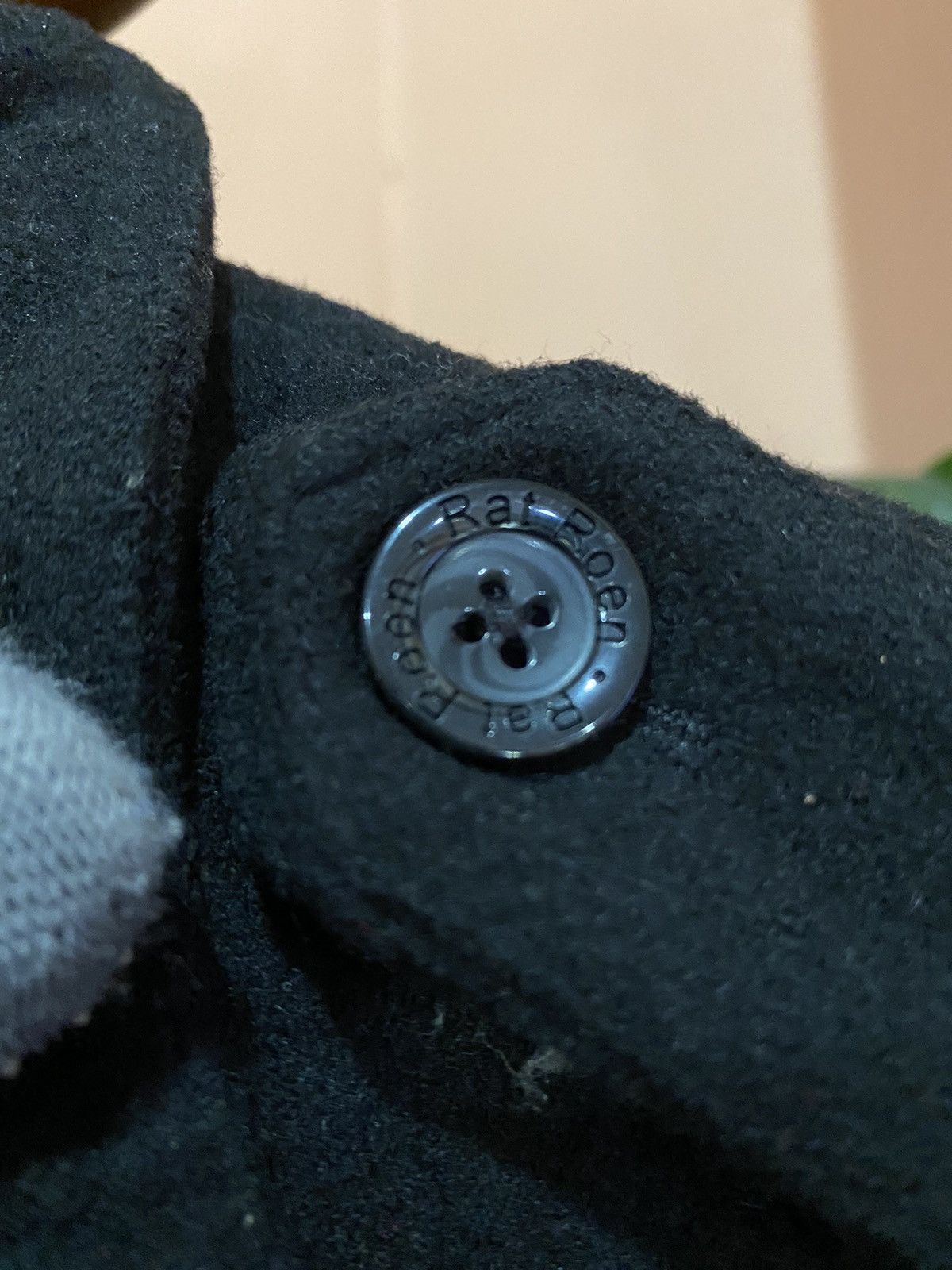 Roen Rare Roen Black Wool Peacoat Designer Japan Brand Size L / US 10 / IT 46 - 8 Thumbnail