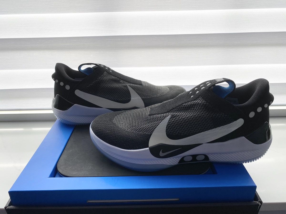 image of Nike Adapt Bb Black Pure Platinum (Us Charger) Shoes in Black/Pure Platinum, Men's (Size 11)