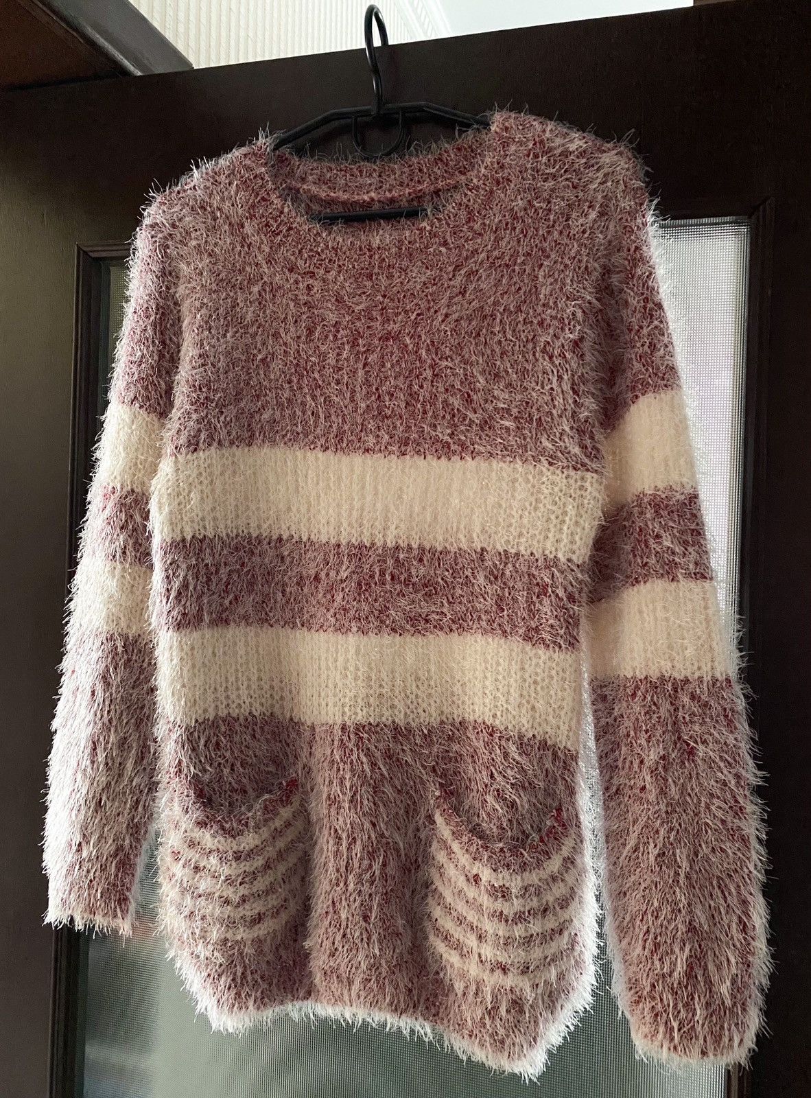 Japanese Brand Japanese vintage Mohair Style Unisex Fuzzy Knit Sweater Size US S / EU 44-46 / 1 - 1 Thumbnail
