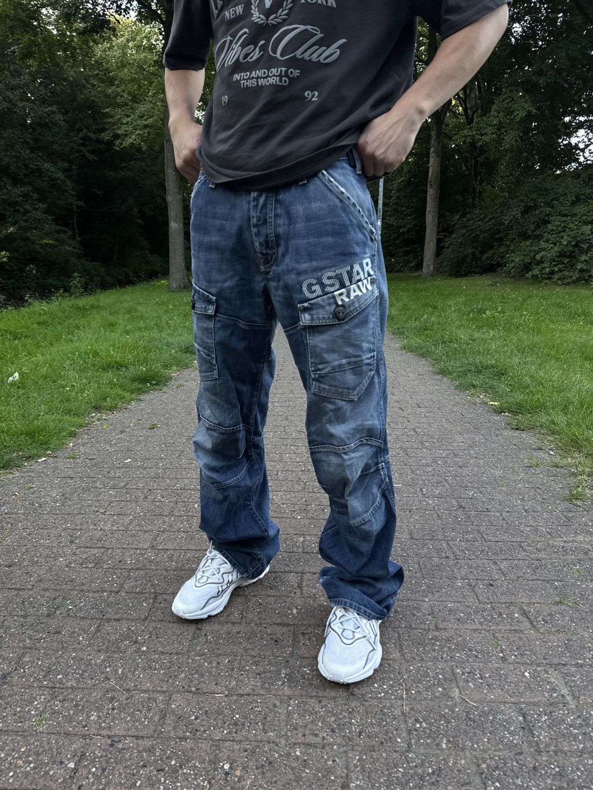 G-Star G-Star Vintage Jeans Streetwear Avantgarde Opium Size US 34 / EU 50 - 2 Thumbnail
