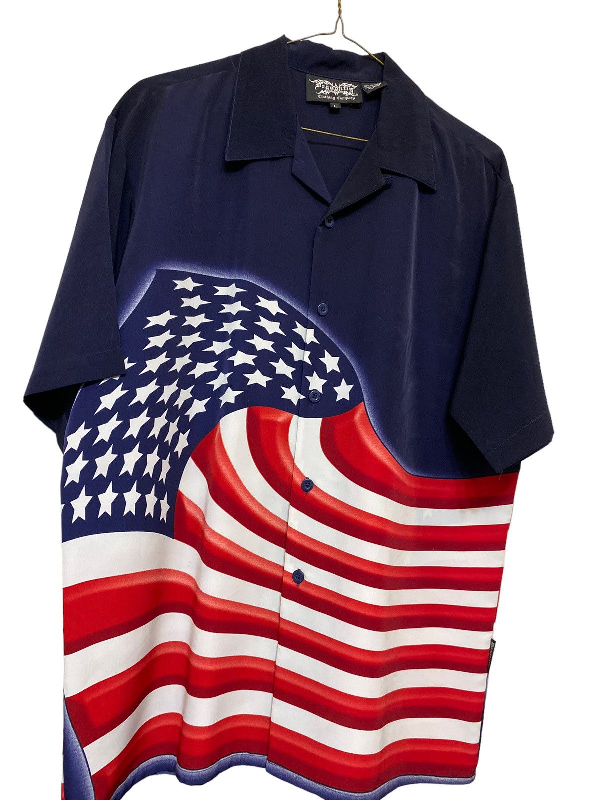 Dragonfly Vintage Dragonfly USA Flag Button Shirt Size US L / EU 52-54 / 3 - 3 Thumbnail