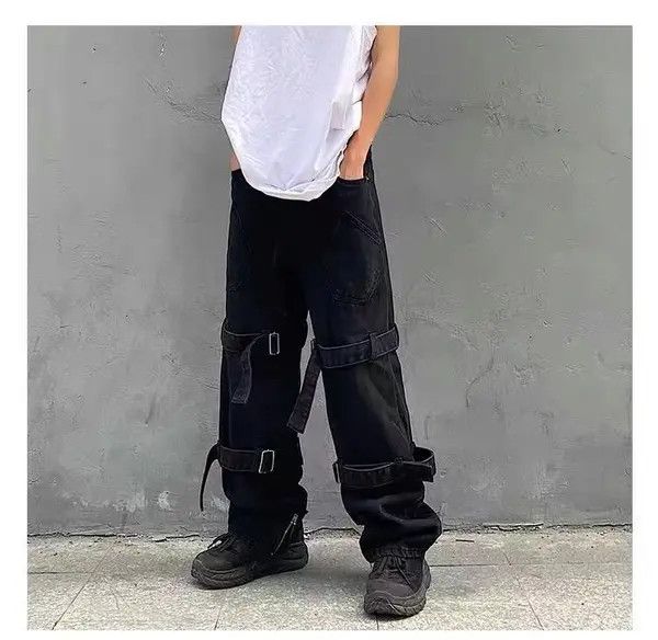 Japanese Brand Hirase x Gotou High street ins strap work wear street jeans Size US 32 / EU 48 - 4 Thumbnail