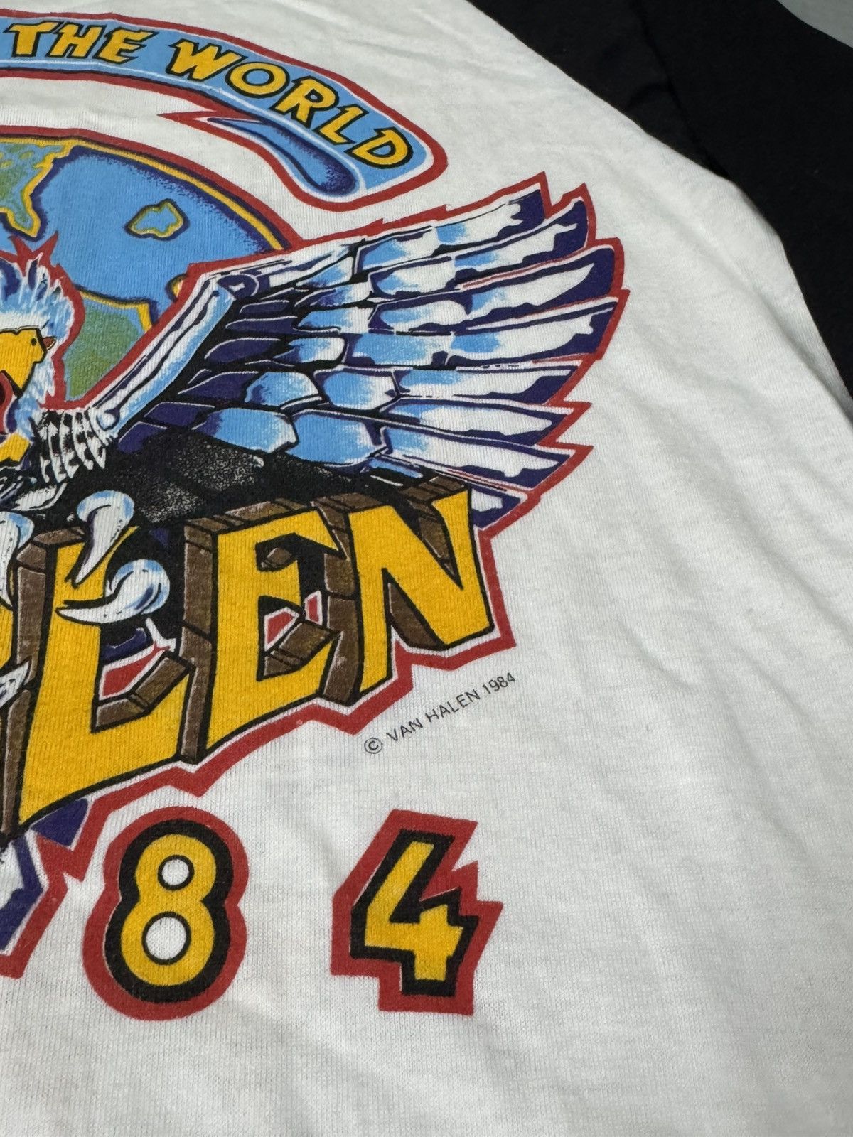 Band Tees VINTAGE VAN HALEN 80s Size US M / EU 48-50 / 2 - 4 Thumbnail