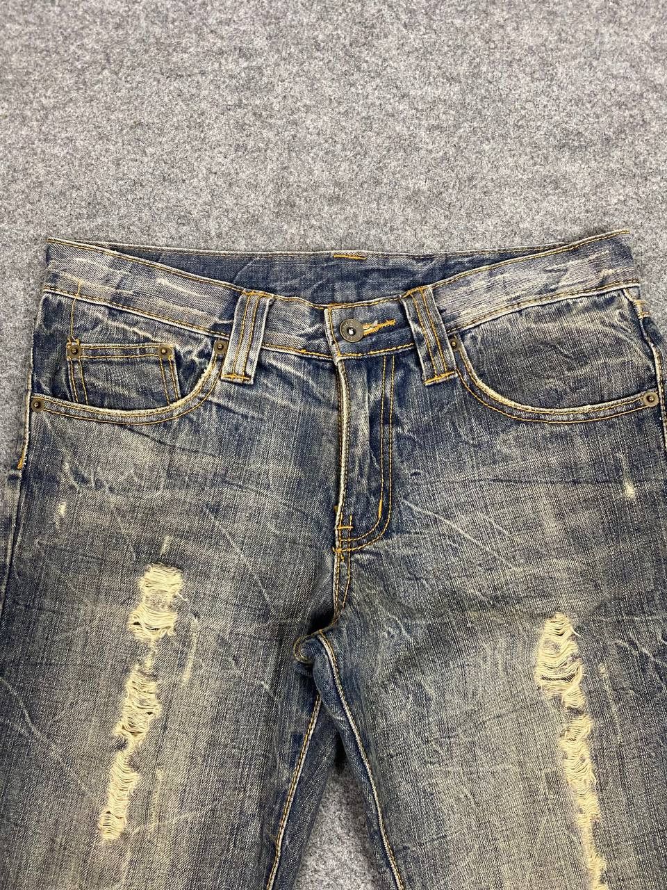 semanticdesign semantic design bondage style distressed denim Size US 33 - 10 Thumbnail