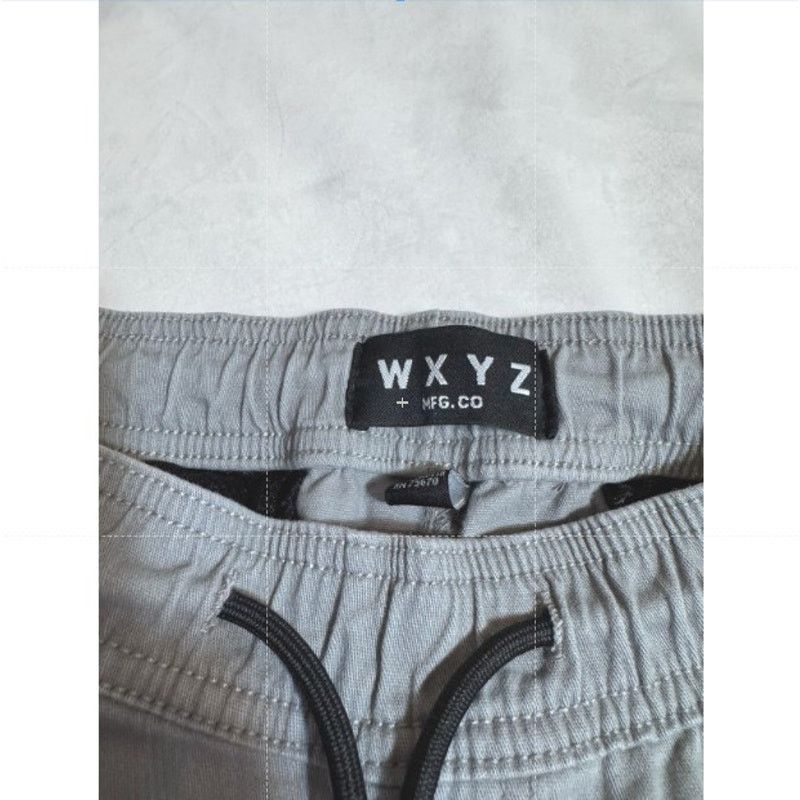 Unknown London WXYZ Essentials Stretch Cargo Jogger Drawstring Pants Gray L Size US 31 - 4 Thumbnail
