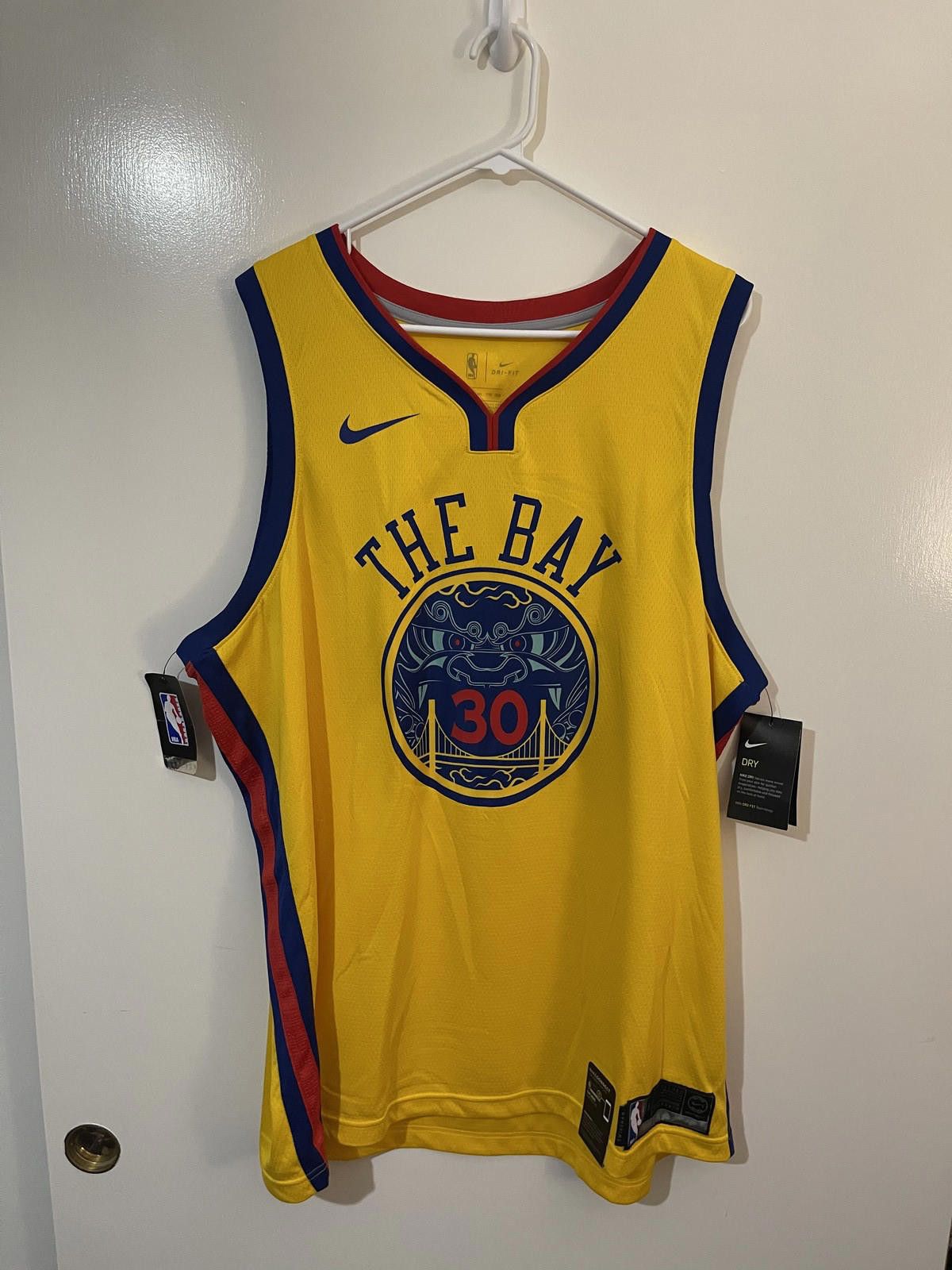 Nike Nike Swingman Steph Curry 17-18 City Chinese Heritage Jersey Size ONE SIZE - 1 Thumbnail