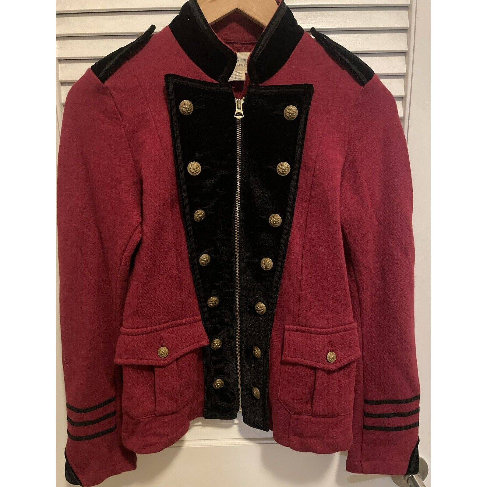 Ralph Lauren Ralph Lauren Denim Supply Red Military Blazer Zip XS 100 Grailed