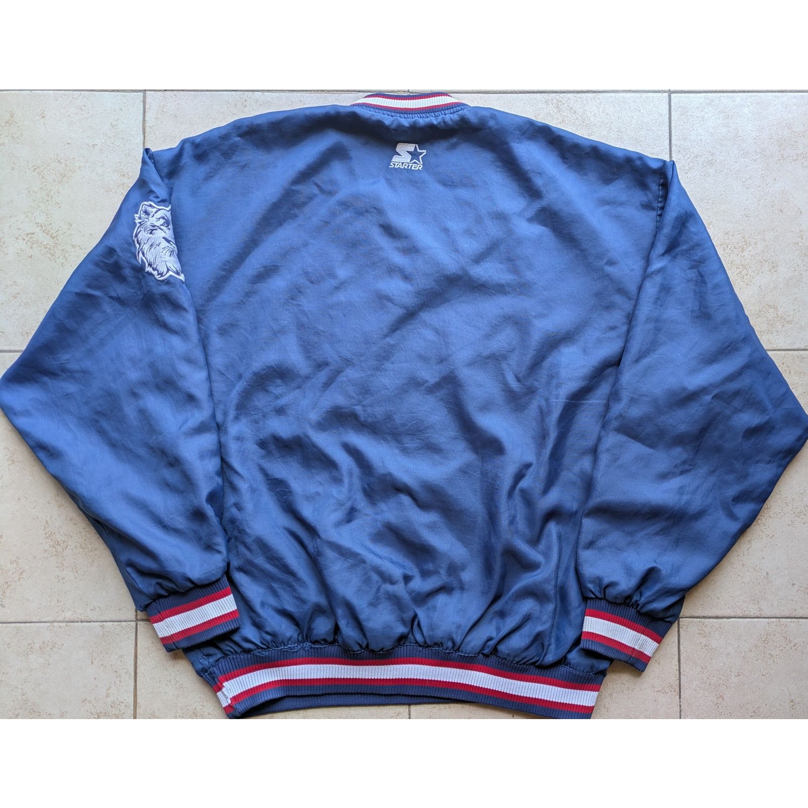 NCAA × Starter UConn Huskies 90s STARTER Pullover XL navy vtg Connecticut Size US XL / EU 56 / 4 - 6 Thumbnail