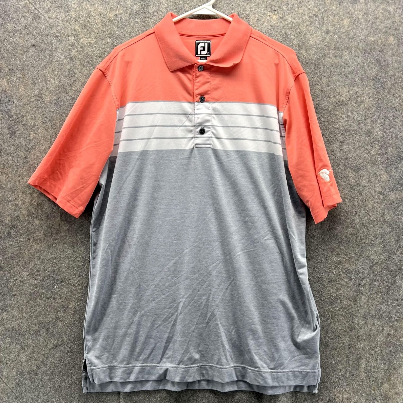 Footjoy FootJoy Polo Shirt Men Large Gray Athletic Polyester Spandex Golf Club Shirt Size US L / EU 52-54 / 3 - 2 Thumbnail