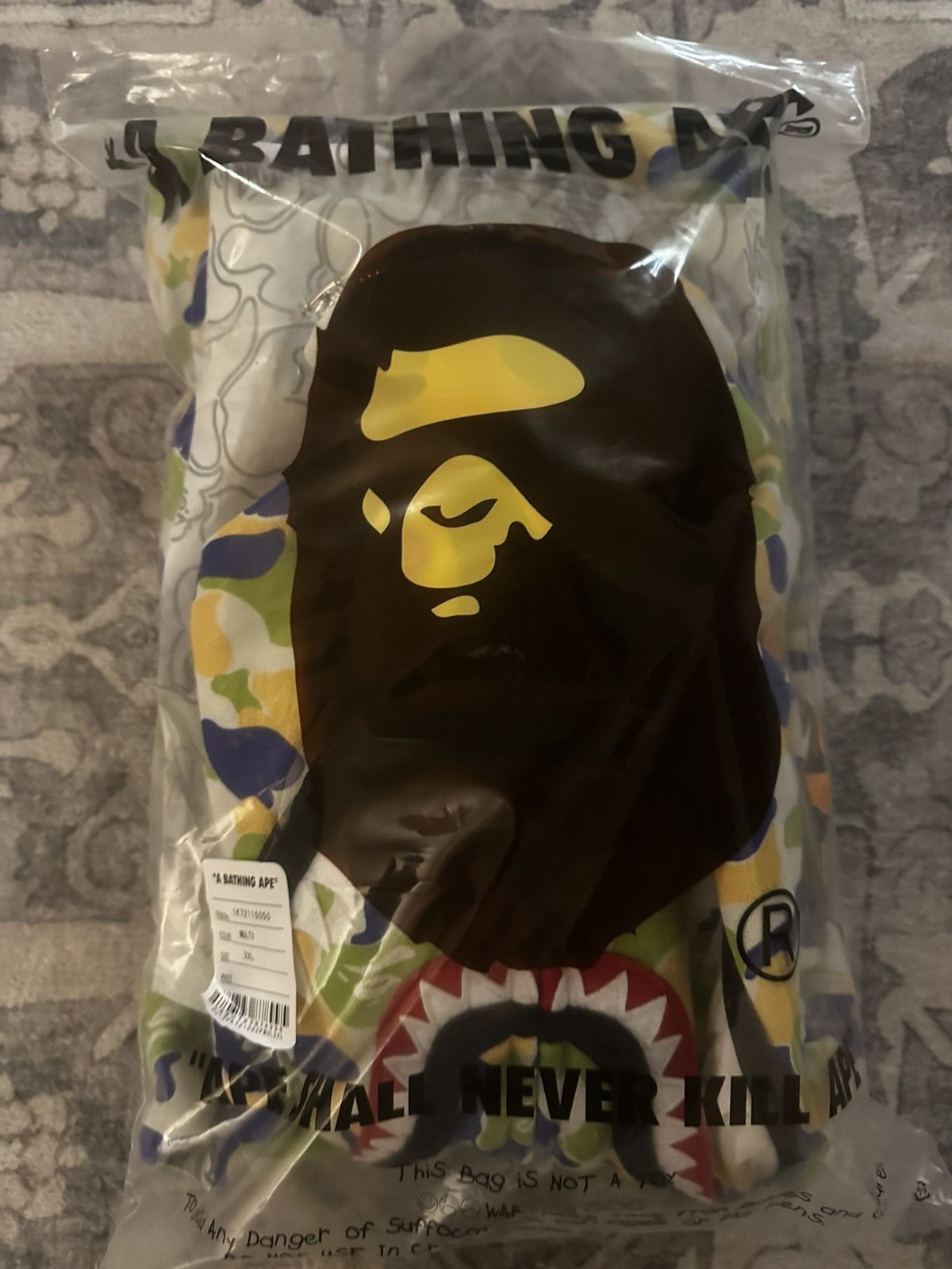 BAPE Store New Jersey Separate Shark Full Zip Hoodie XXL