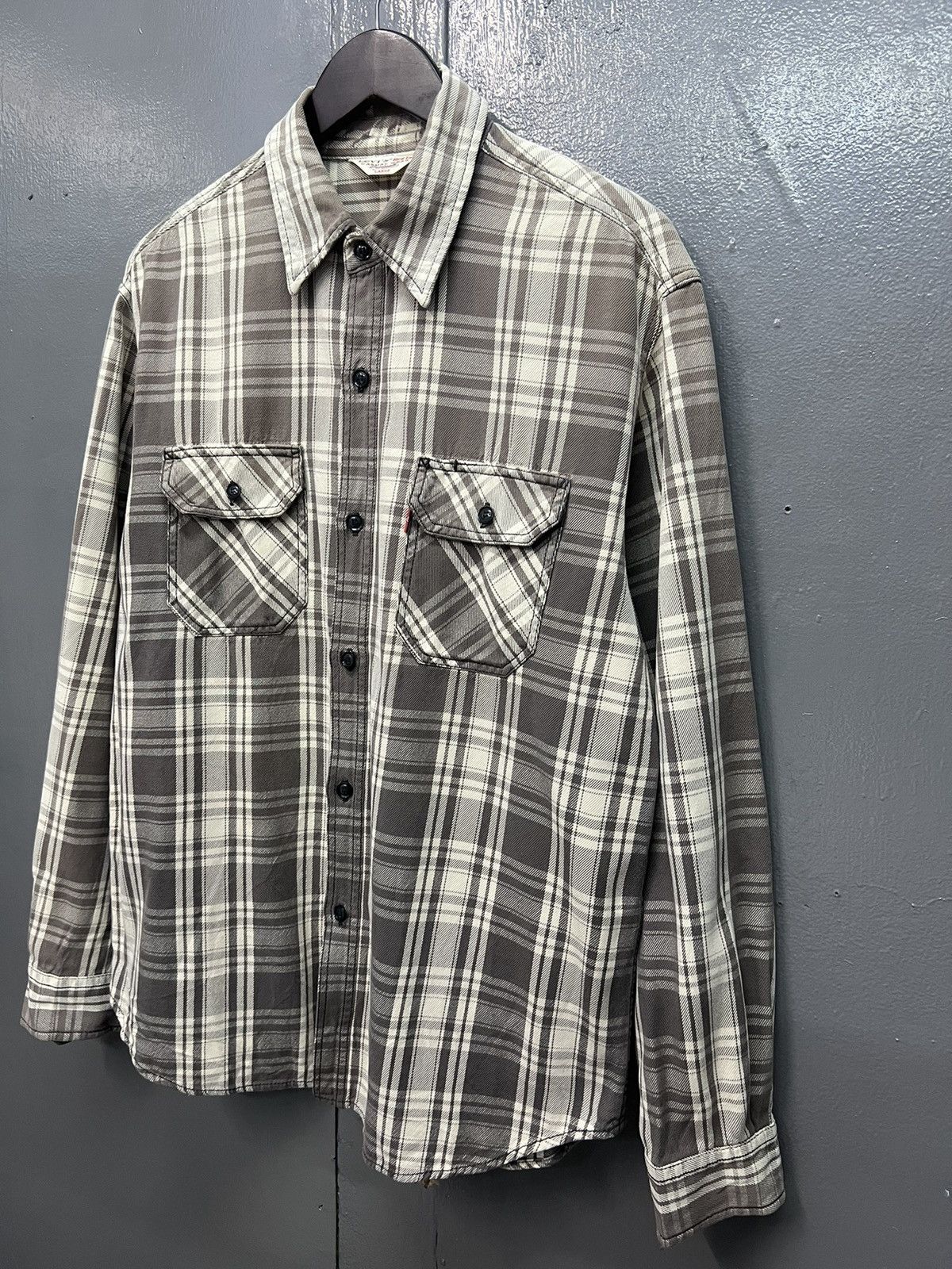 Levi's VINTAGE LEVI'S RED TAB FLANNEL SHIRT Size US L / EU 52-54 / 3 - 3 Thumbnail