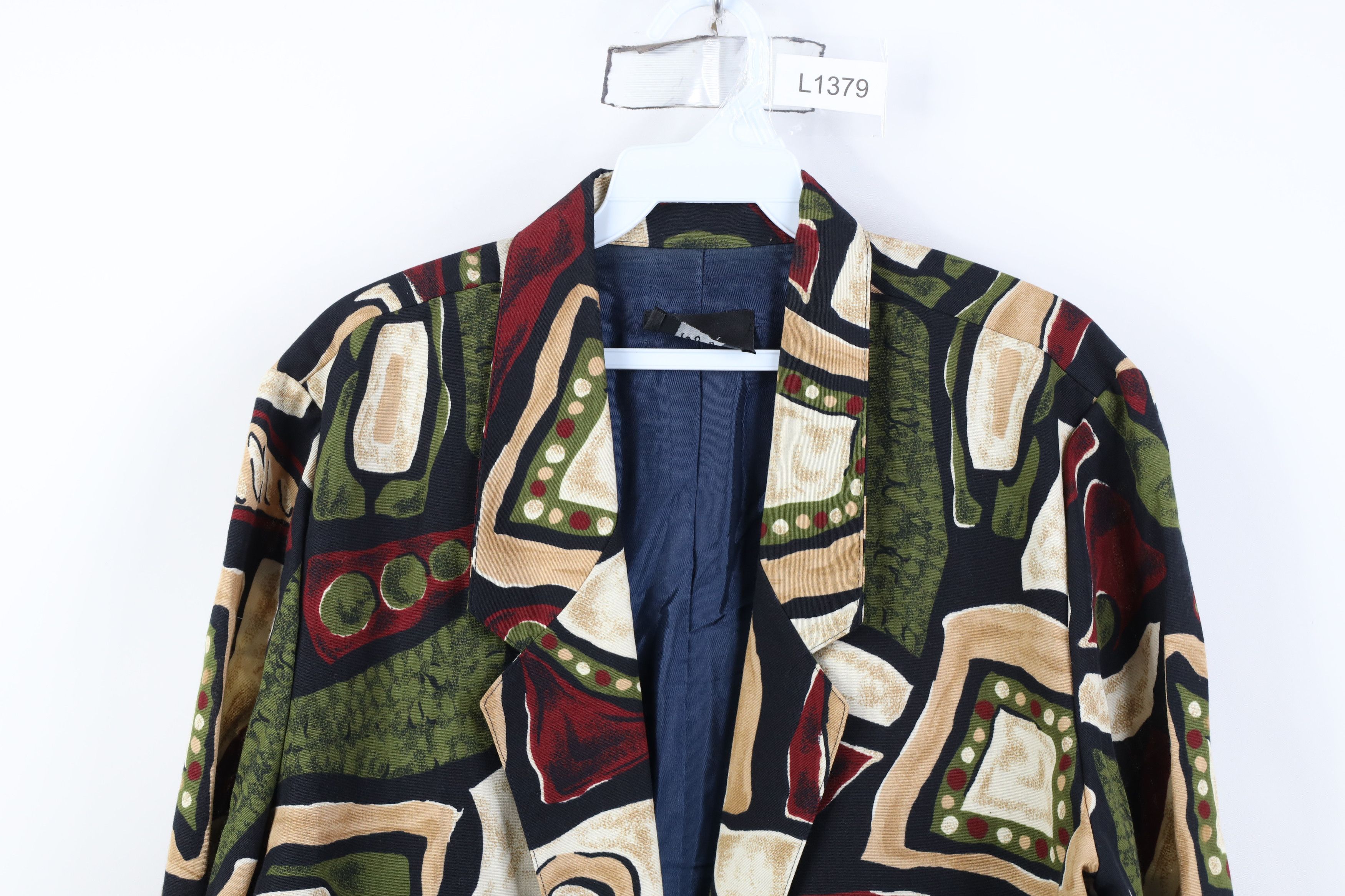 Vintage Vintage 90s Streetwear Blend Art Abstract Blazer Jacket US Size XL / US 12-14 / IT 48-50 - 2 Thumbnail