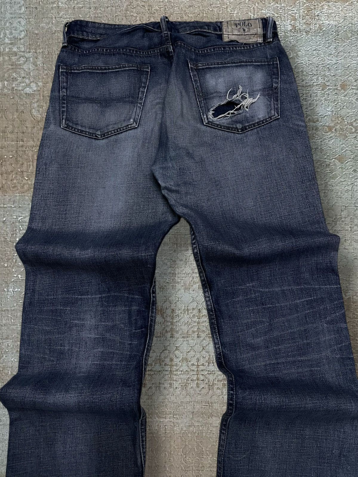 Polo Ralph Lauren Vintage 90s Designer Polo Raplh Lauren Distressed Denim Size US 34 / EU 50 - 9 Thumbnail