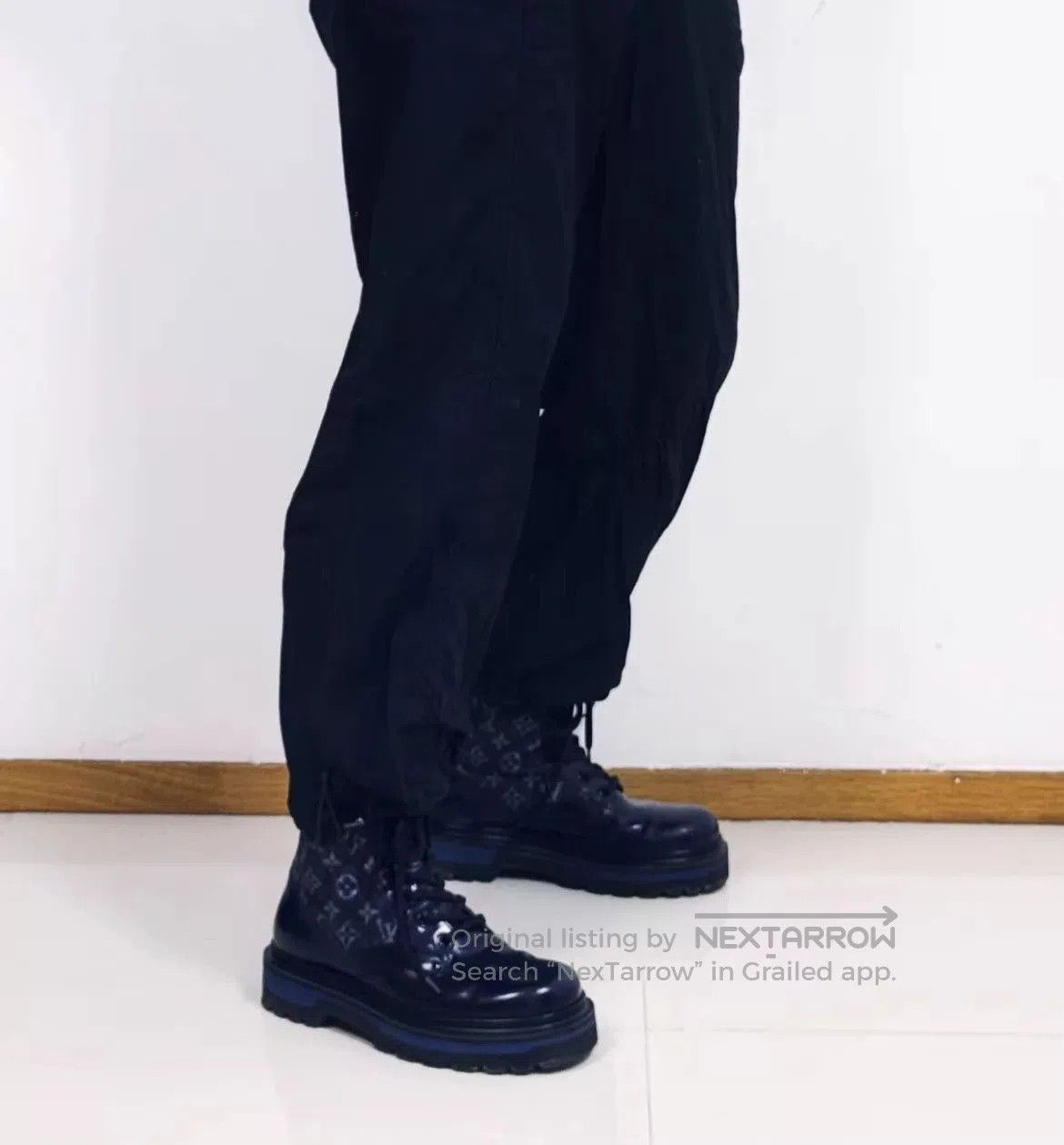 Louis Vuitton Blue Leather Lace. Size US 8 / EU 41 - 8 Thumbnail