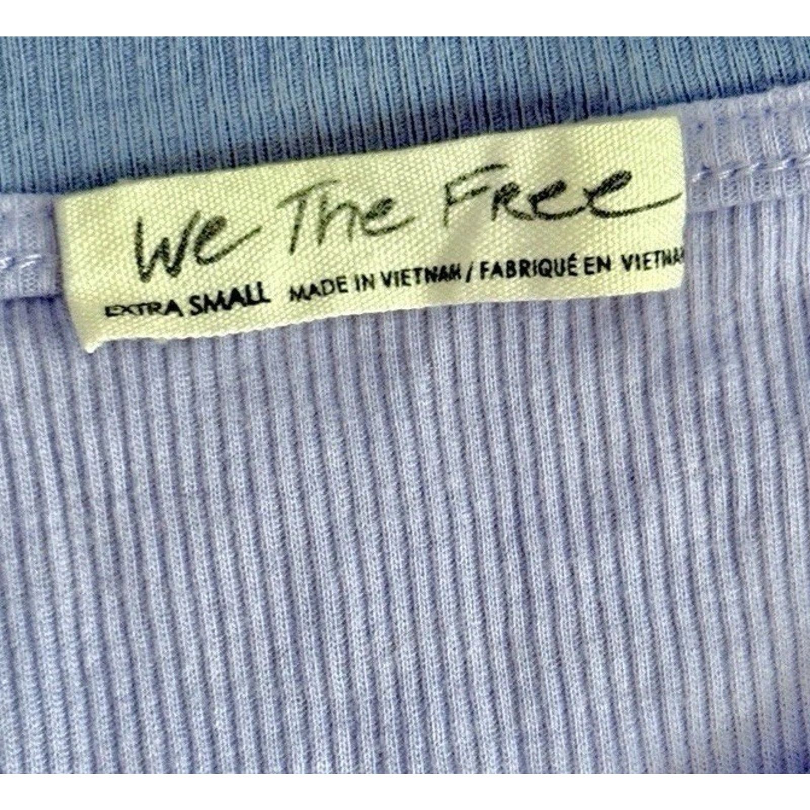 Free People Free People Women Top Shirt Medium Blue Scoop Neck Size M / US 6-8 / IT 42-44 - 4 Thumbnail