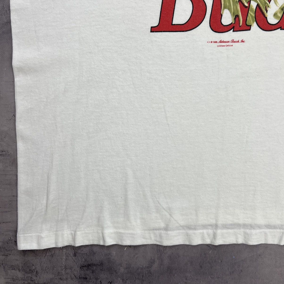 Budweiser Rare! Budweiser Frog Big Logo Tee 90s Single Stitch Vintage Size US XL / EU 56 / 4 - 8 Thumbnail