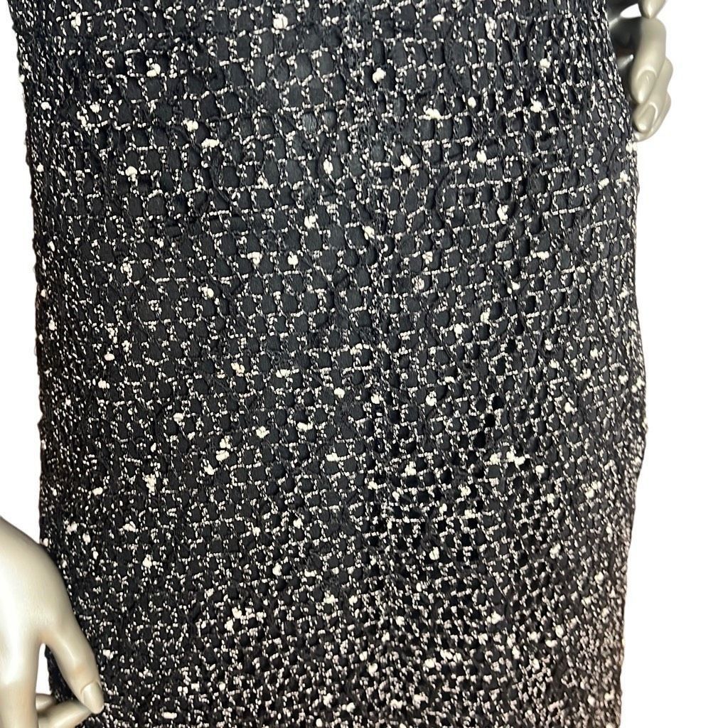 Zara ZARA Black Mesh Slip Midi Dress Size S (003) Size S / US 4 / IT 40 - 6 Thumbnail