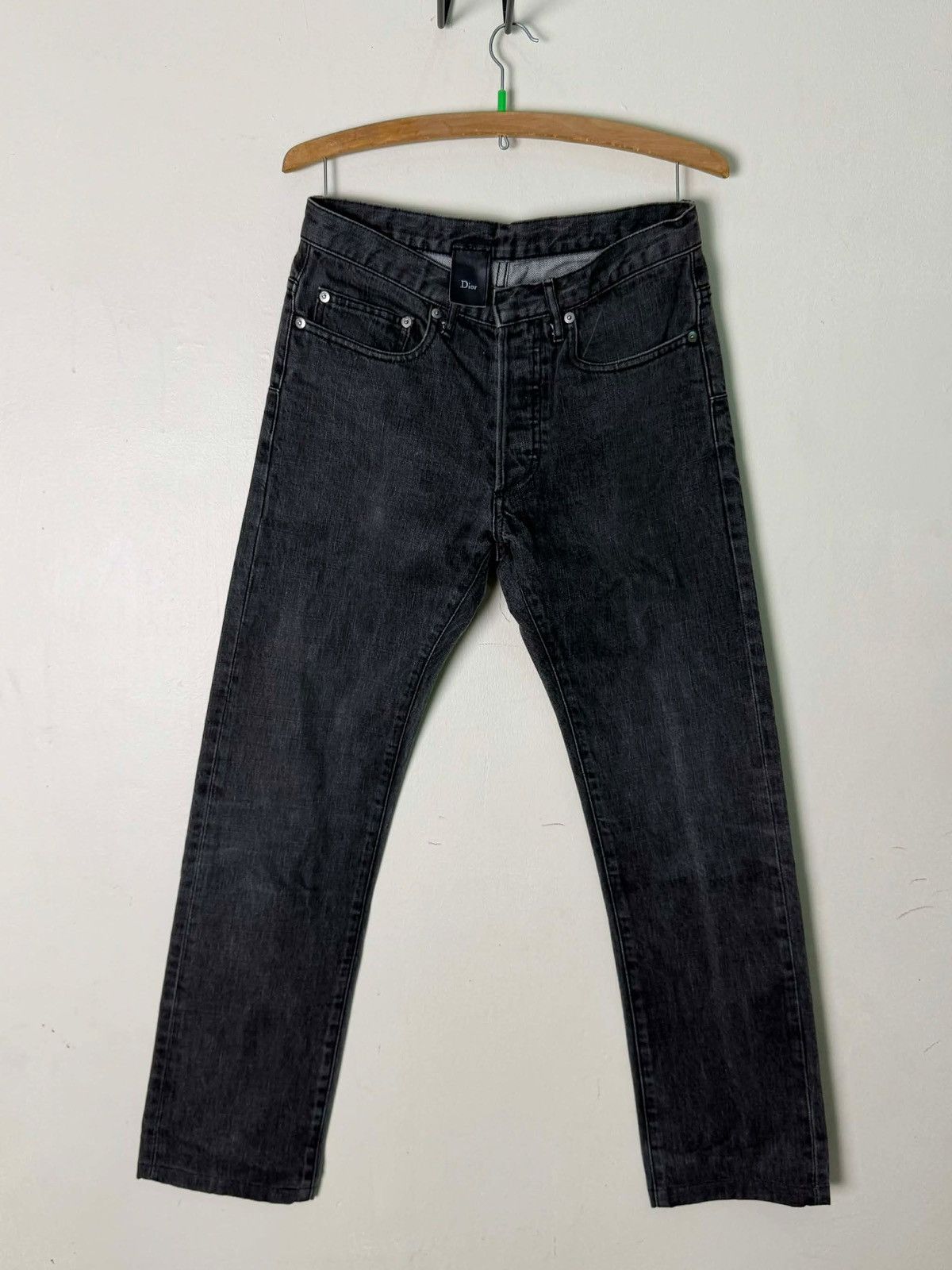 Dior Dior HOMME by hedi slimane stone gray denim jeans Size US 29 - 1 Thumbnail