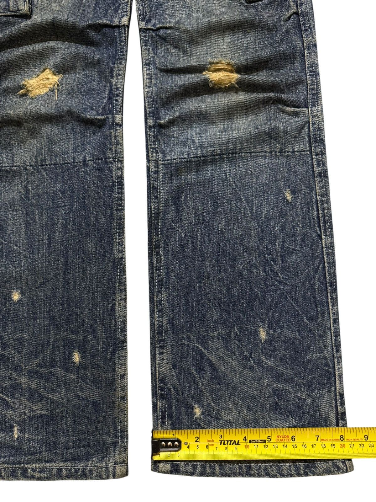 Hysteric Glamour Vintage Hysteric Glamour Thunder Wash Distress Cargo Jeans Size US 28 / EU 44 - 15 Thumbnail