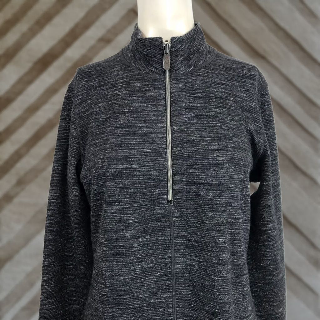 Tommy Bahama TOMMY BAHAMA Women's Small Black/Gray Long Sleeve 1/4 Zip Reversible Sweater Dress Size S / US 4 / IT 40 - 1 Thumbnail