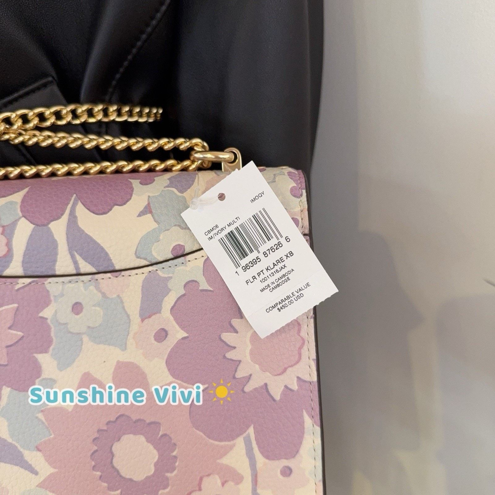 Coach NWT Coach CBM06 Klare Crossbody Bag Floral Gold/Ivory Multi Size ONE SIZE - 6 Thumbnail