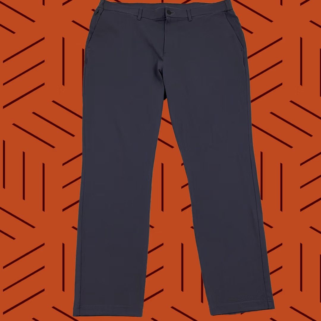 Vintage Public Rec Gamechanger Pants Men 38 x 31 Blue Gray Chino Casual Office Golf 5-Pocket Regular Straight Front breathable stretch Size US 38 / EU 54 - 1 Thumbnail