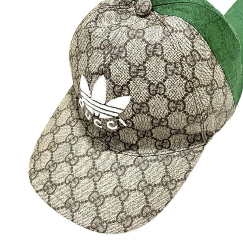 Adidas × Gucci GUCCI ADIDAS CAP GREEN double side size S NEW Size ONE SIZE - 1 Thumbnail