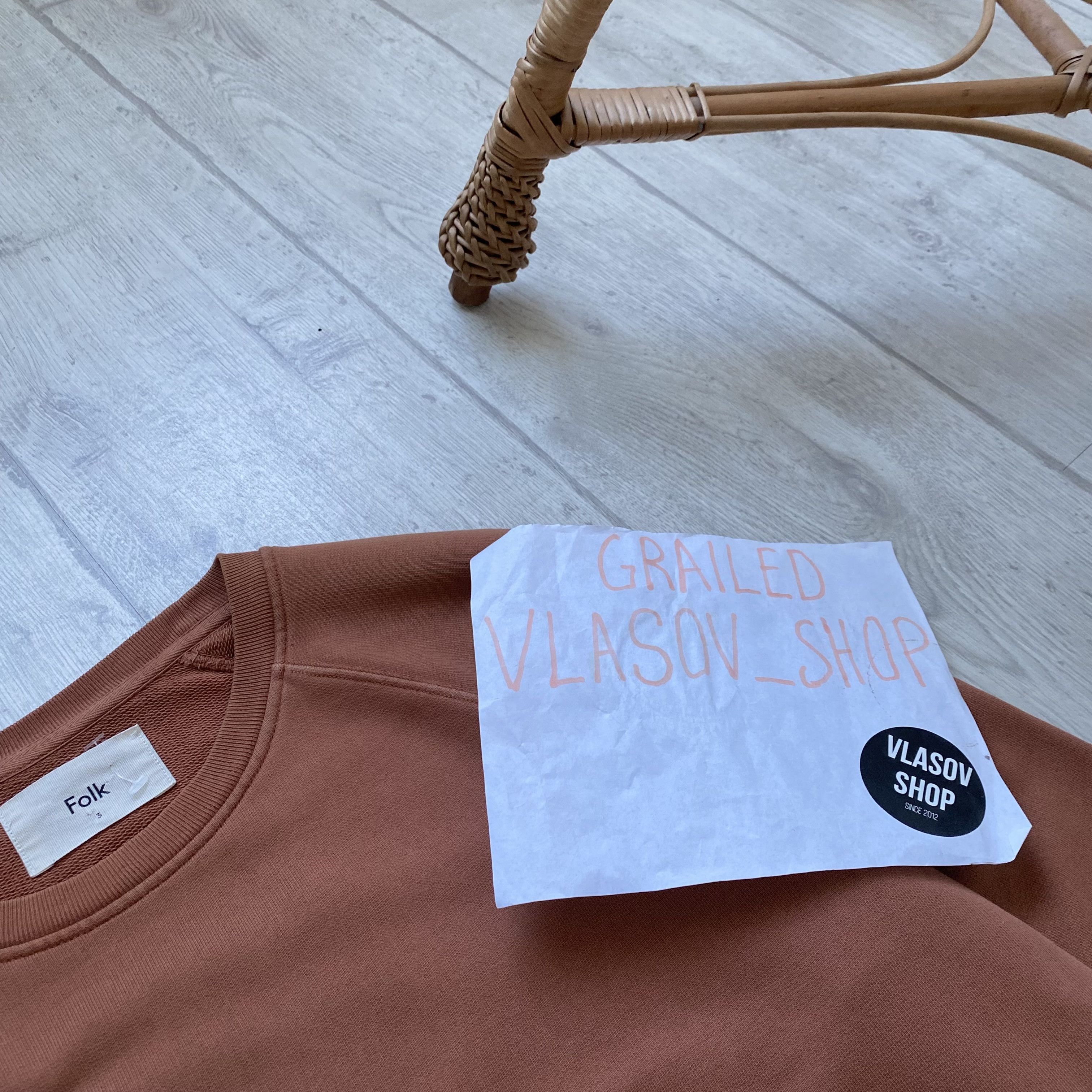 Folk Folk crewneck basic sweatshirt luxury designer Size US L / EU 52-54 / 3 - 6 Thumbnail