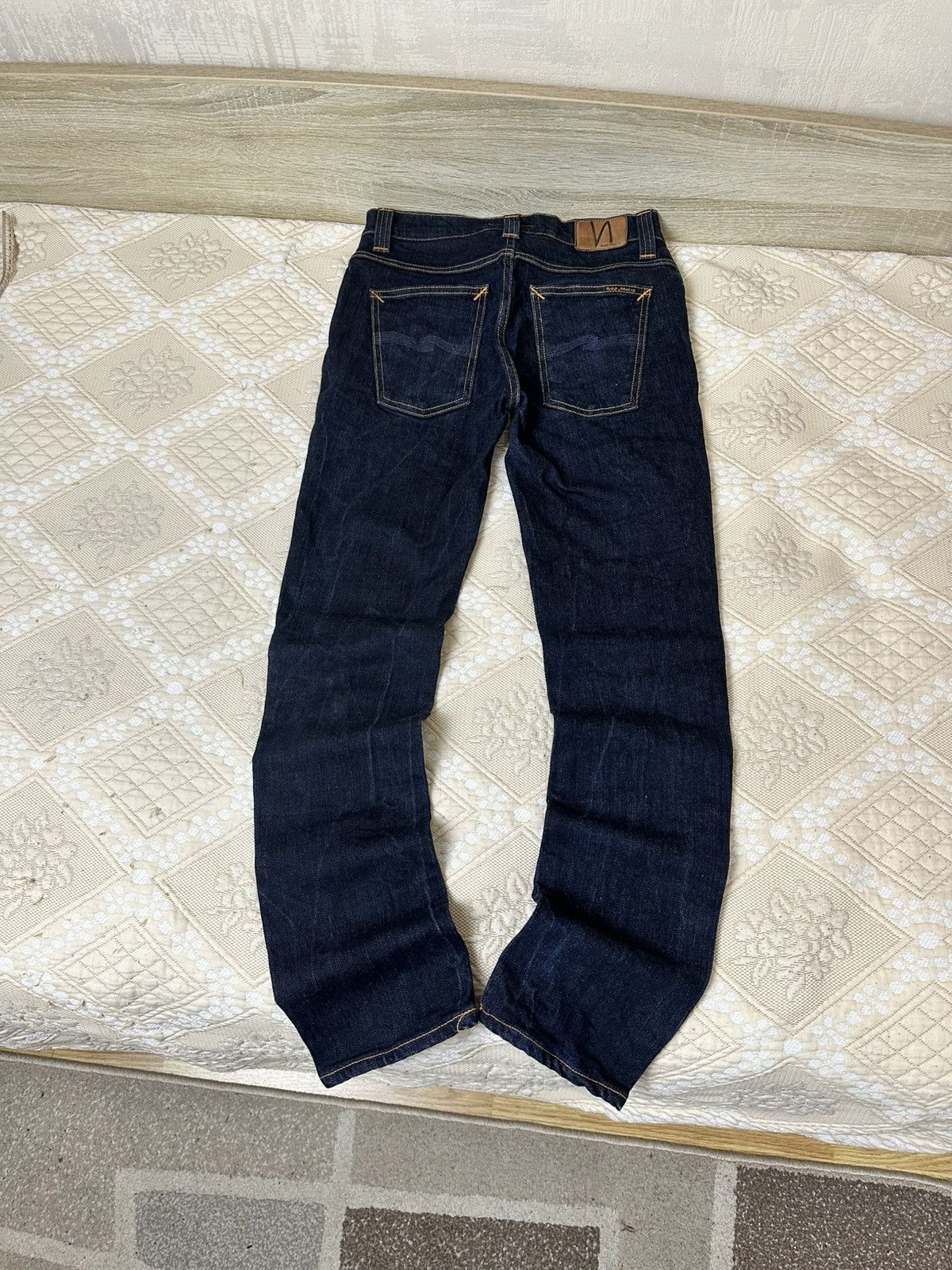 Nudie Jeans 🔥 Nudie Grim Tim Vintage Slim Fit Navy Jeans Denim