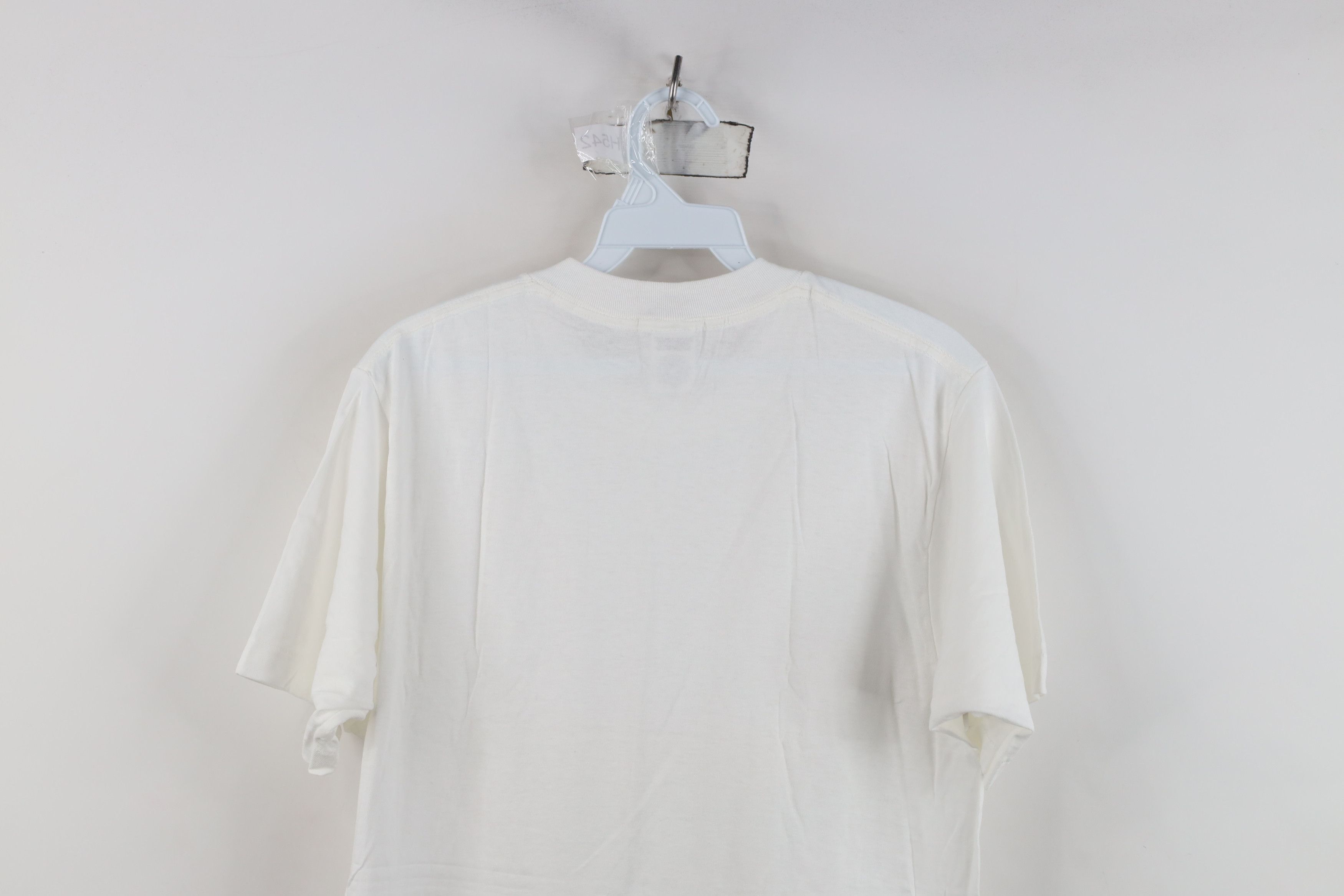 Vintage Deadstock Vintage 90s Streetwear Cotton T-Shirt White USA Size US M / EU 48-50 / 2 - 8 Thumbnail
