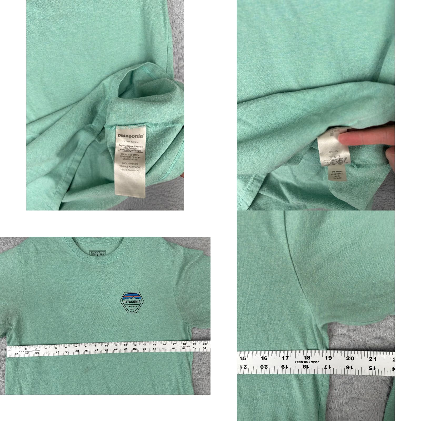Patagonia Patagonia Shirt Men Medium Blue Teal Long Sleeve Crew Neck Cotton Blend READ Size US M / EU 48-50 / 2 - 8 Thumbnail
