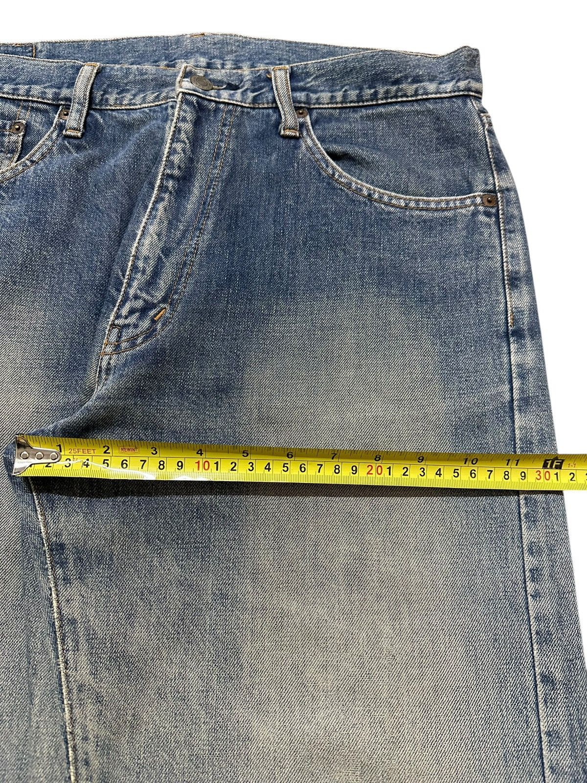 Japanese Brand Vintage Japanese Brand Faded Wash Distressed Baggy Jeans Size US 34 / EU 50 - 14 Thumbnail
