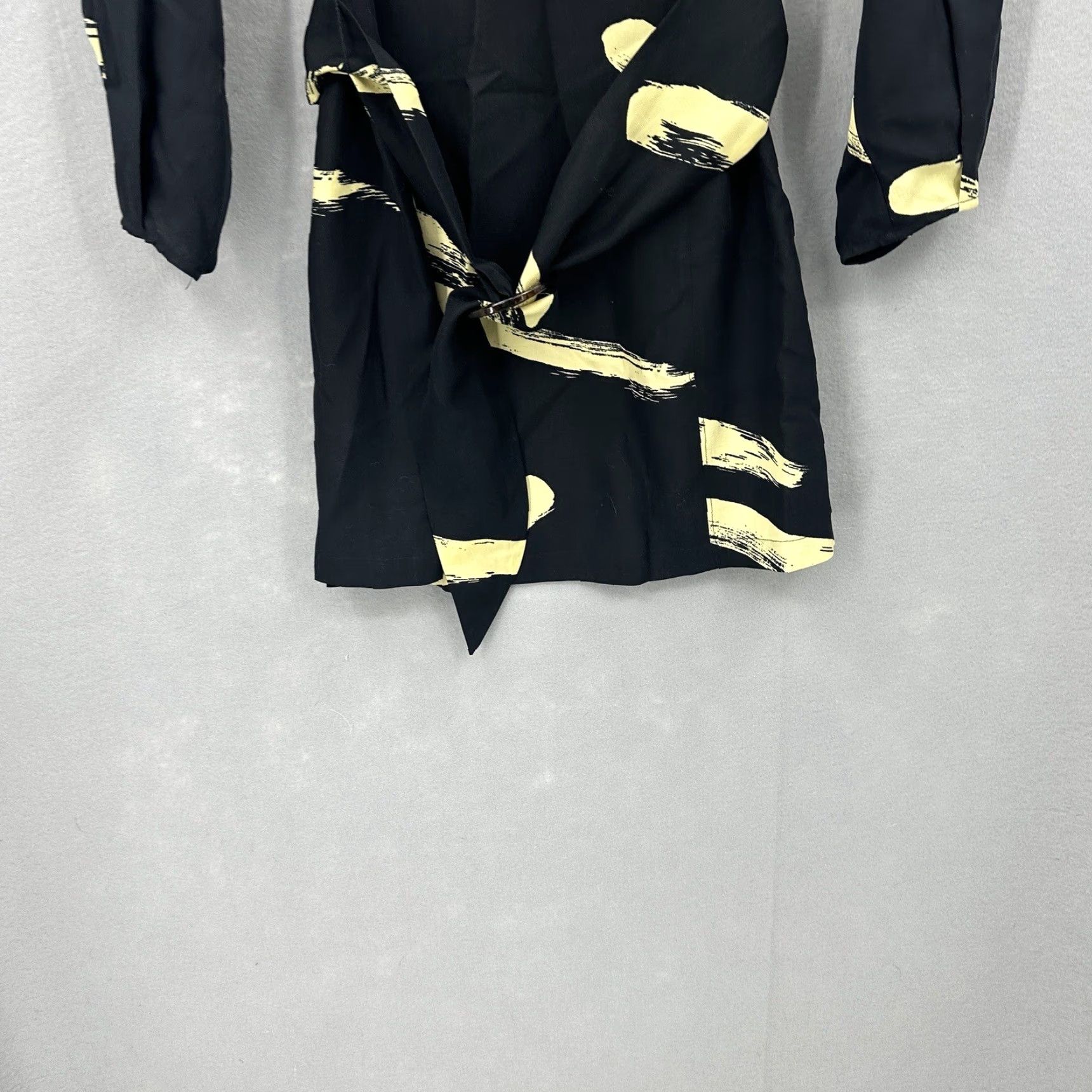 Joie JOIE Shirt Dress Womens XS Dolman Sleeve Belt Mini Black Vintage No Size XS / US 0-2 / IT 36-38 - 3 Thumbnail