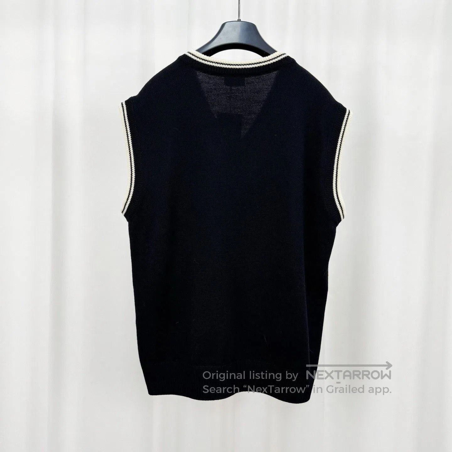 Celine Celine 25SS Triomphe Embroidered Wool Vest. Size M / US 6-8 / IT 42-44 - 2 Thumbnail