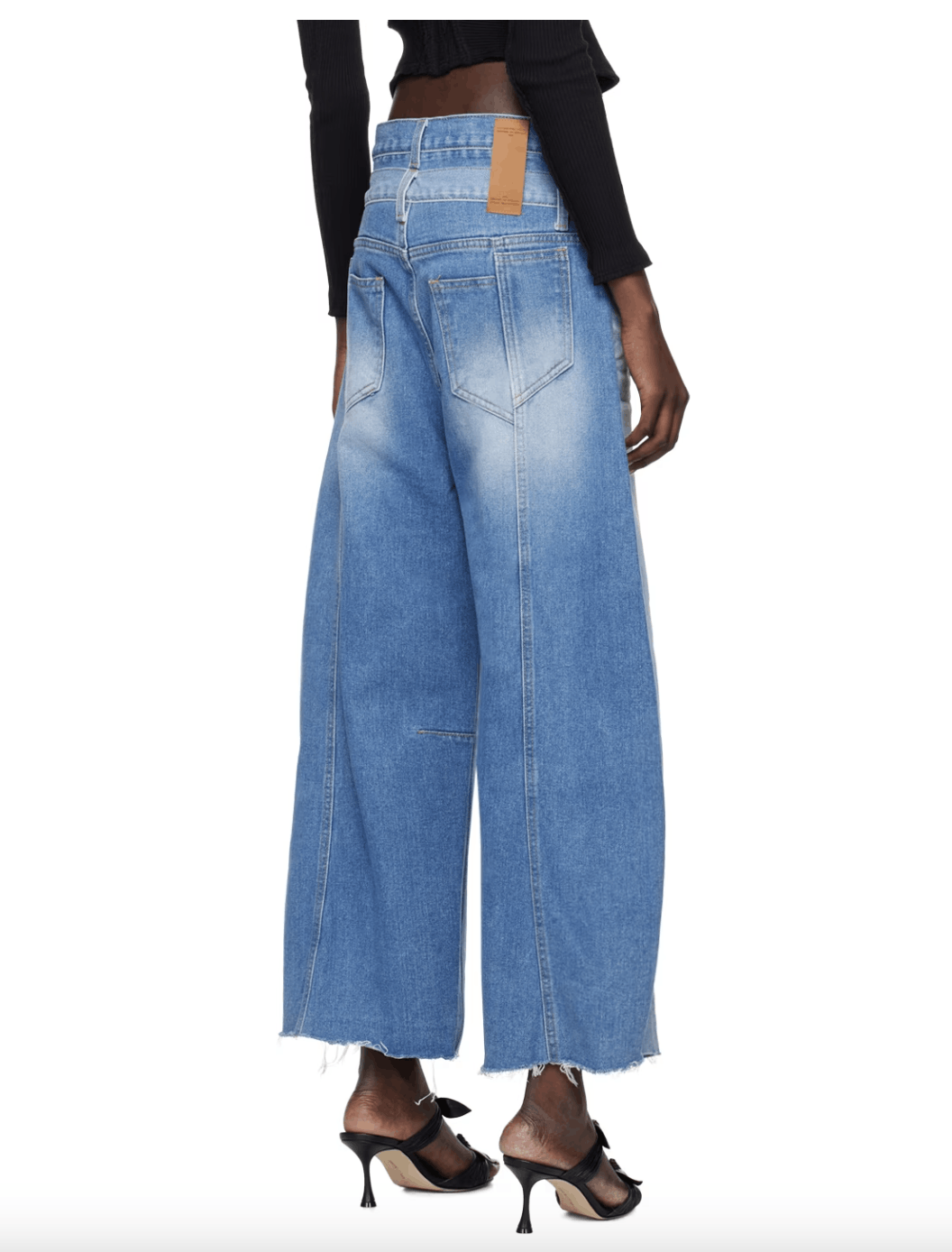 rokh ROKH blue ballon Shaped Layered Denim Jeans Size 27" / US 4 / IT 40 - 3 Thumbnail