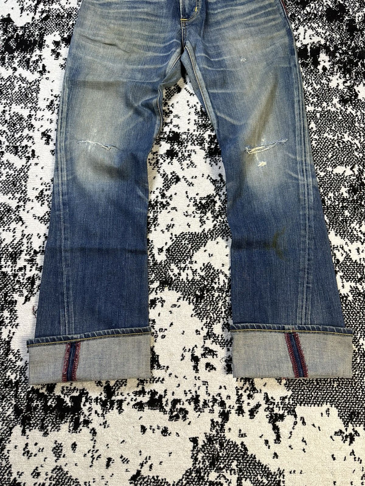 Edwin Flare Edwin Bucke Back Blue Trip Mud Wash Denim 30X32 Size US 30 / EU 46 - 2 Thumbnail