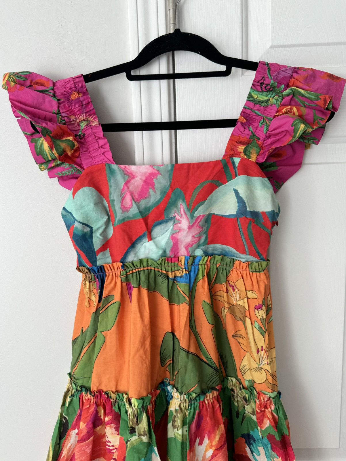 Farm Rio Farm Rio Foliage Mix Cotton Mini Dress, Size XS Size XS / US 0-2 / IT 36-38 - 10 Thumbnail
