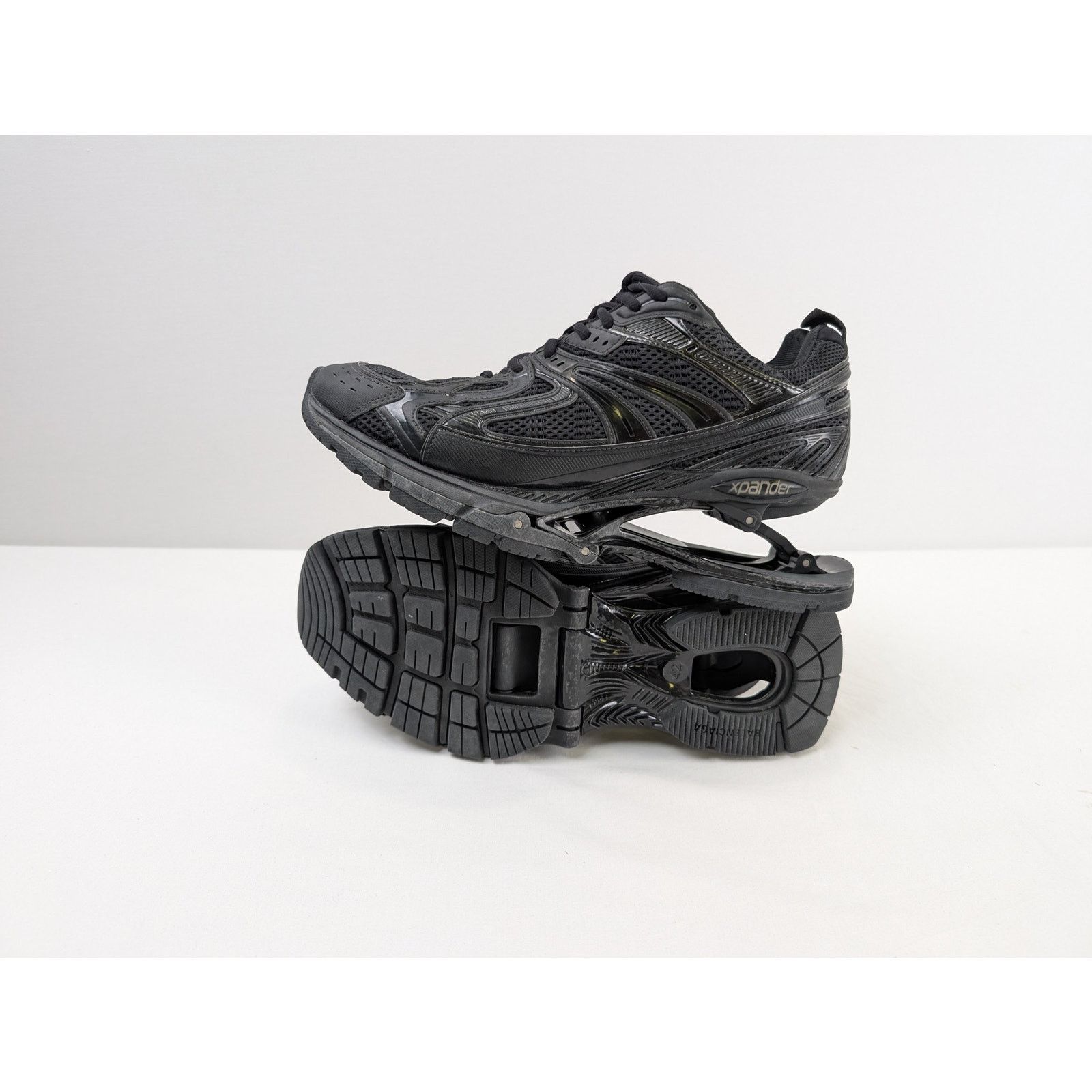 Balenciaga o1rshd1 Mesh Rubber Single X-Pander Sneakers in Black Size US 9 / EU 42 - 13 Thumbnail