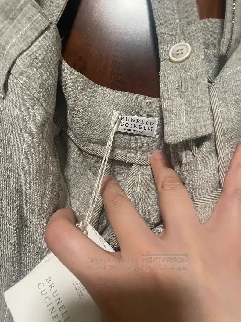 Brunello Cucinelli Brunello Cucinelli Flax crepe trousers Size 24" / US 00 / IT 34 - 6 Thumbnail